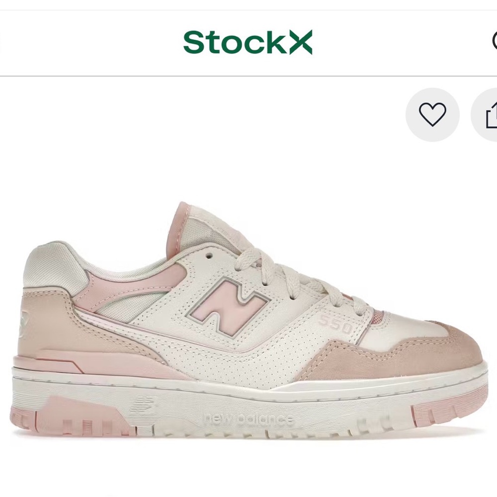 NB 550 women’s pink size 11